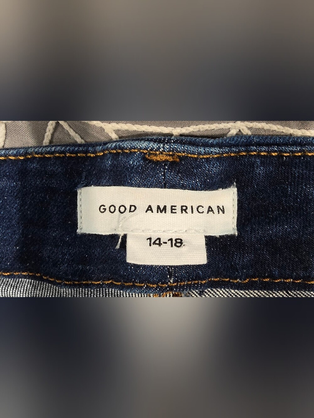 Good American Always Fits Good Legs  Straight Jeans Size 14-18 - Picture 6 of 7